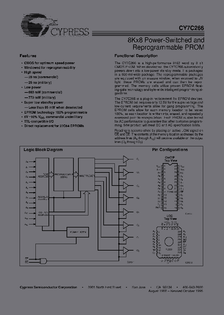 CY7C266-45WMB_2243004.PDF Datasheet