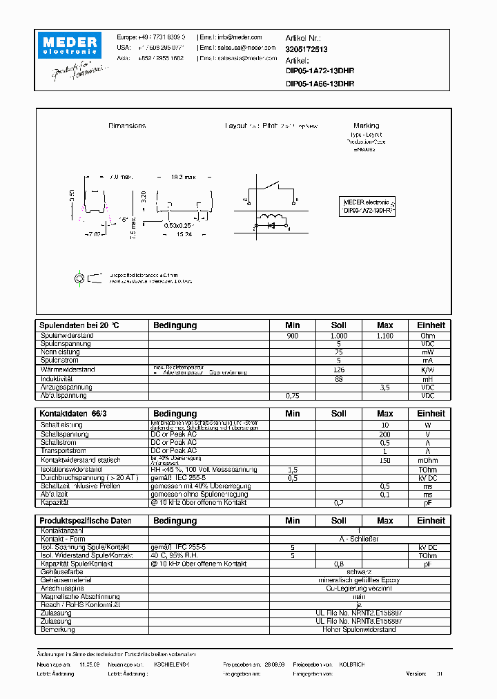 DIP05-1A66-13DHR_2242587.PDF Datasheet