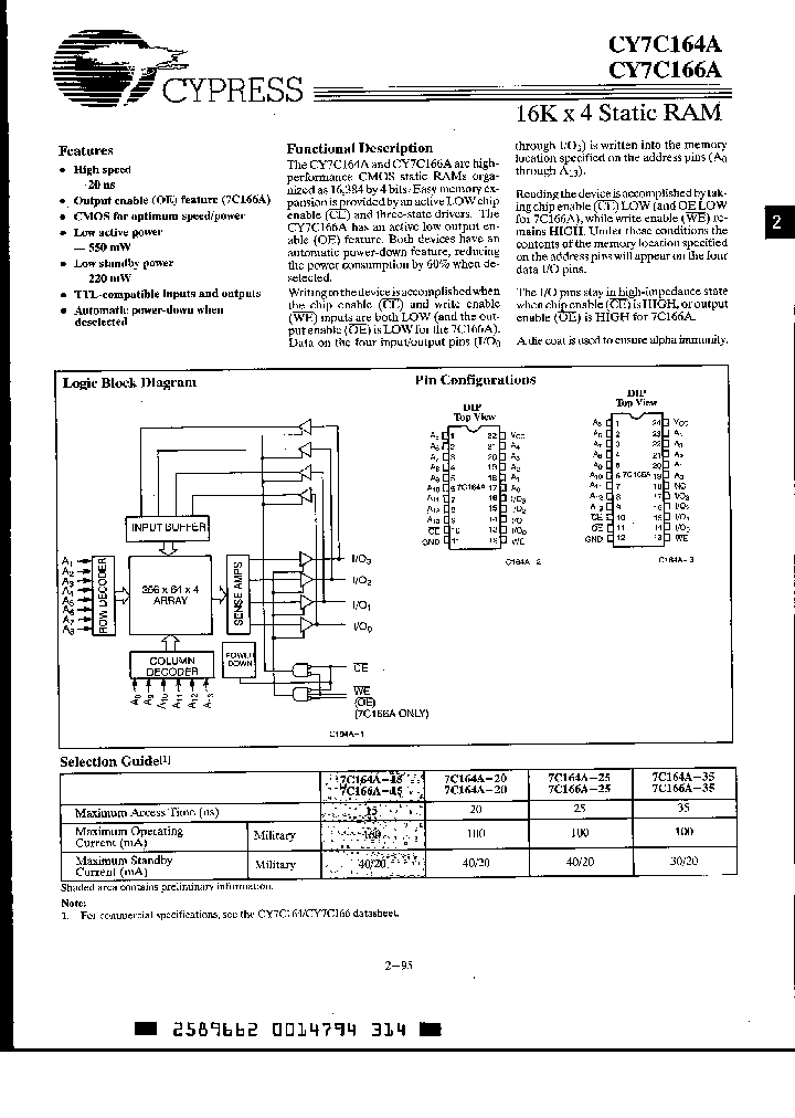 CY7C166A-20DMB_2242994.PDF Datasheet