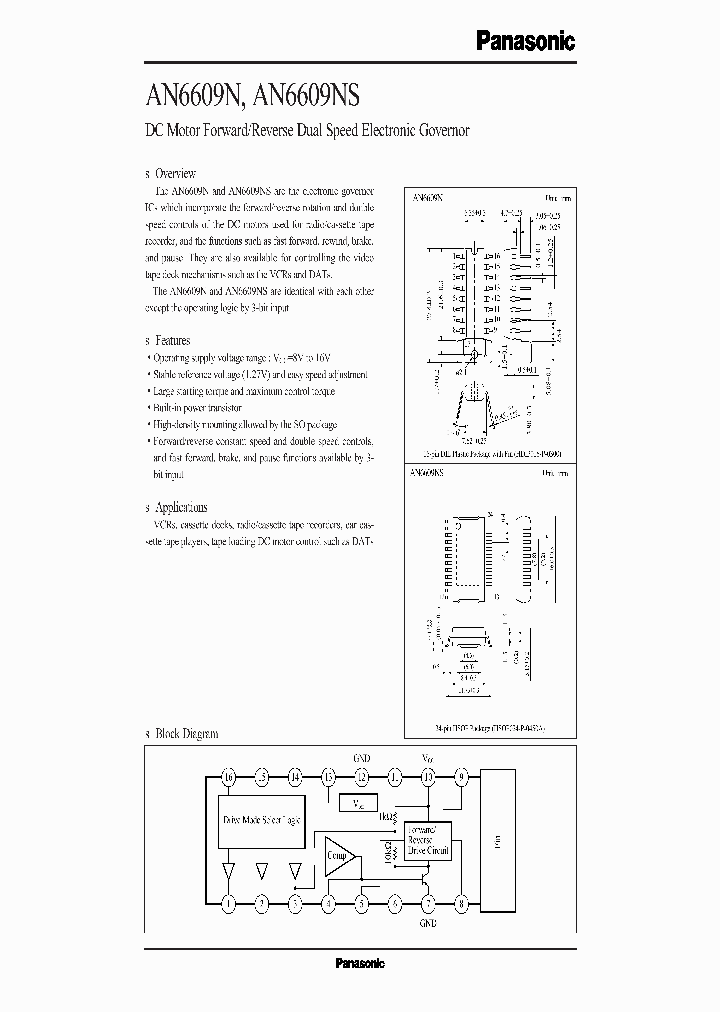 AN6609NAN6609NS_2239441.PDF Datasheet