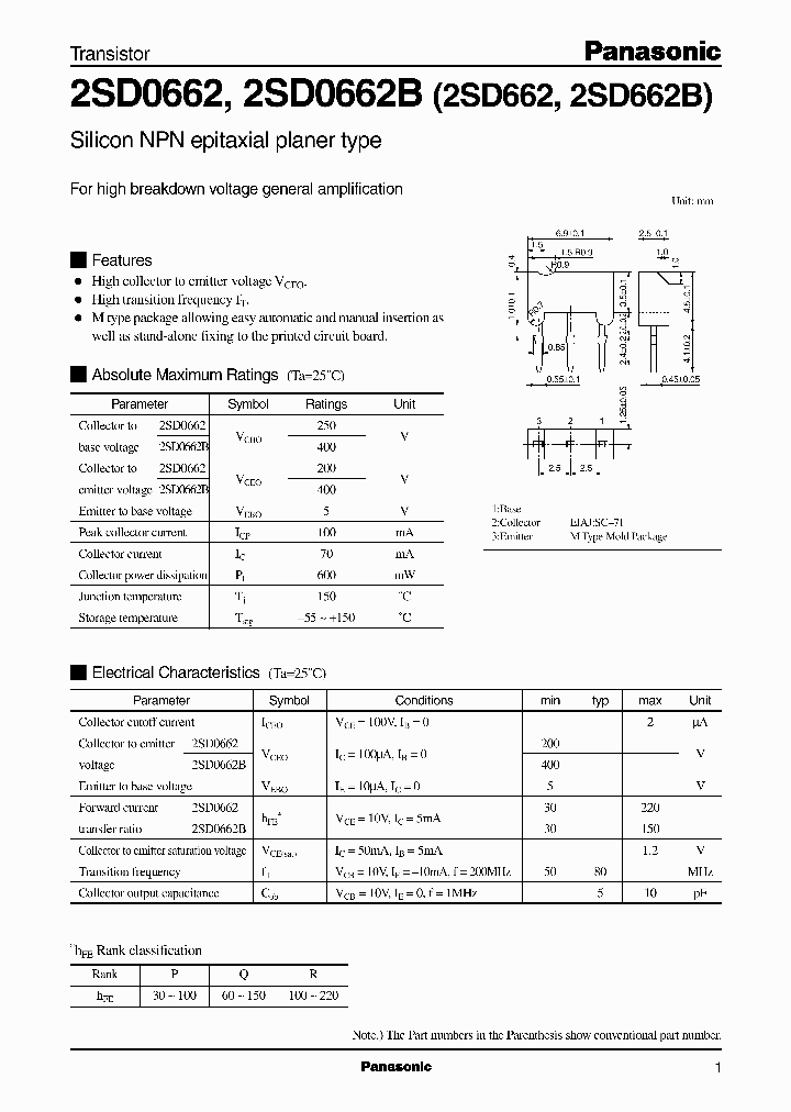 2SD06622SD0662B2SD6622SD662B_2242849.PDF Datasheet
