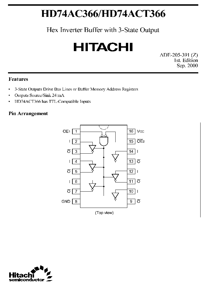 HD74AC366HD74ACT366_2243431.PDF Datasheet