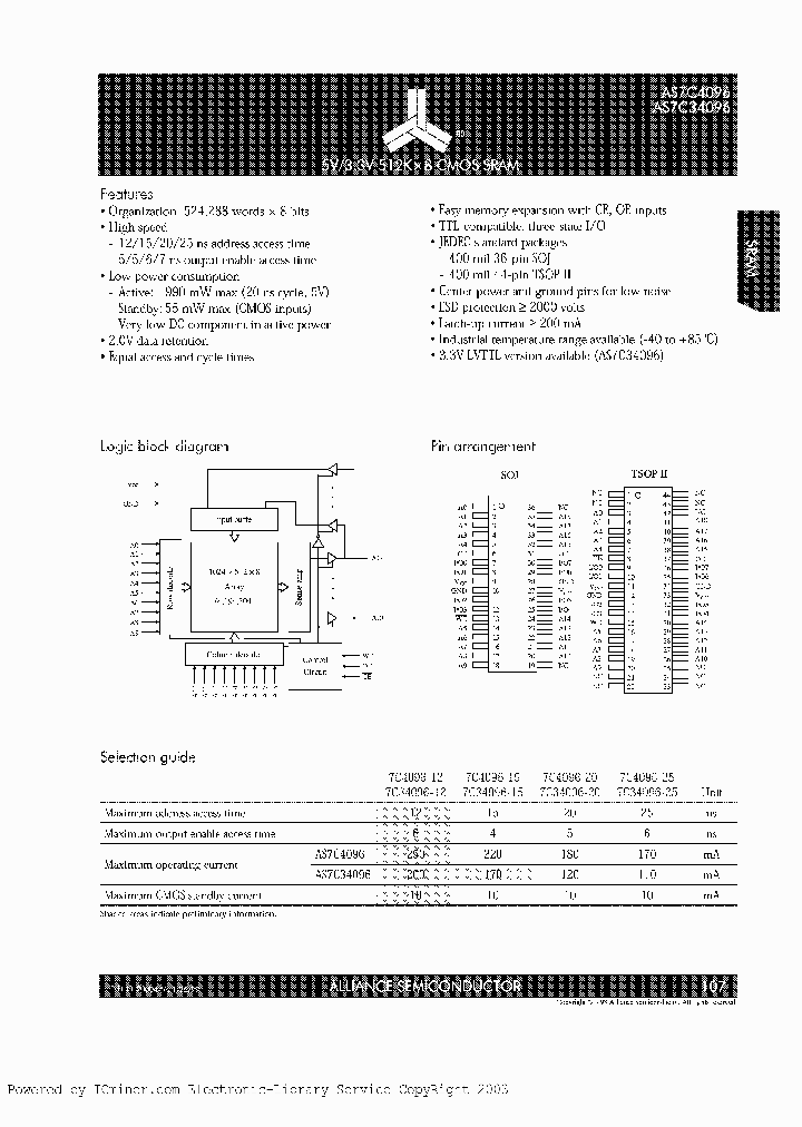 AS7C34096-25TI_2244967.PDF Datasheet