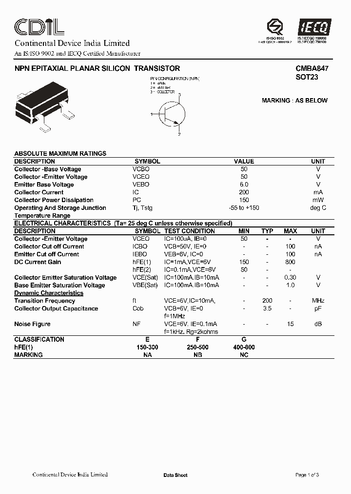 CMBA847G_2246055.PDF Datasheet