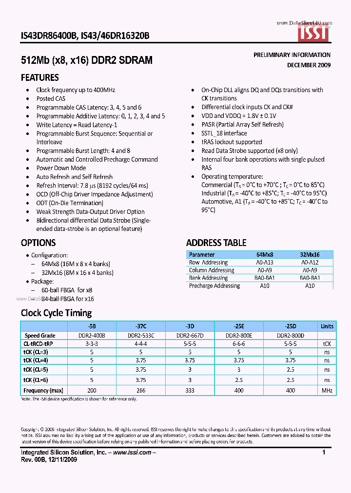 IS43DR16320B_2247772.PDF Datasheet