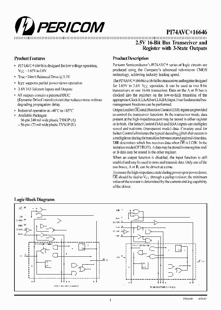PI74AVC16646A_2247340.PDF Datasheet