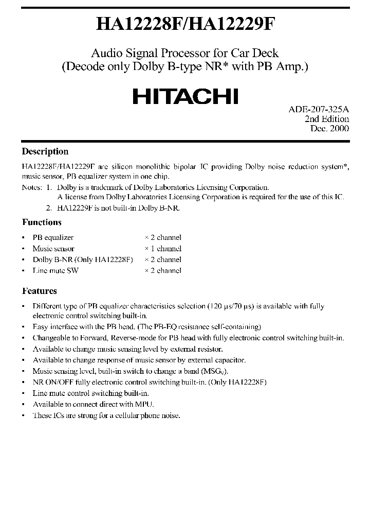 HA12228FHA12229F_2246750.PDF Datasheet