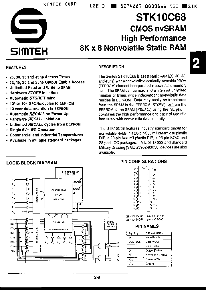STK10C68-5L30_2249085.PDF Datasheet