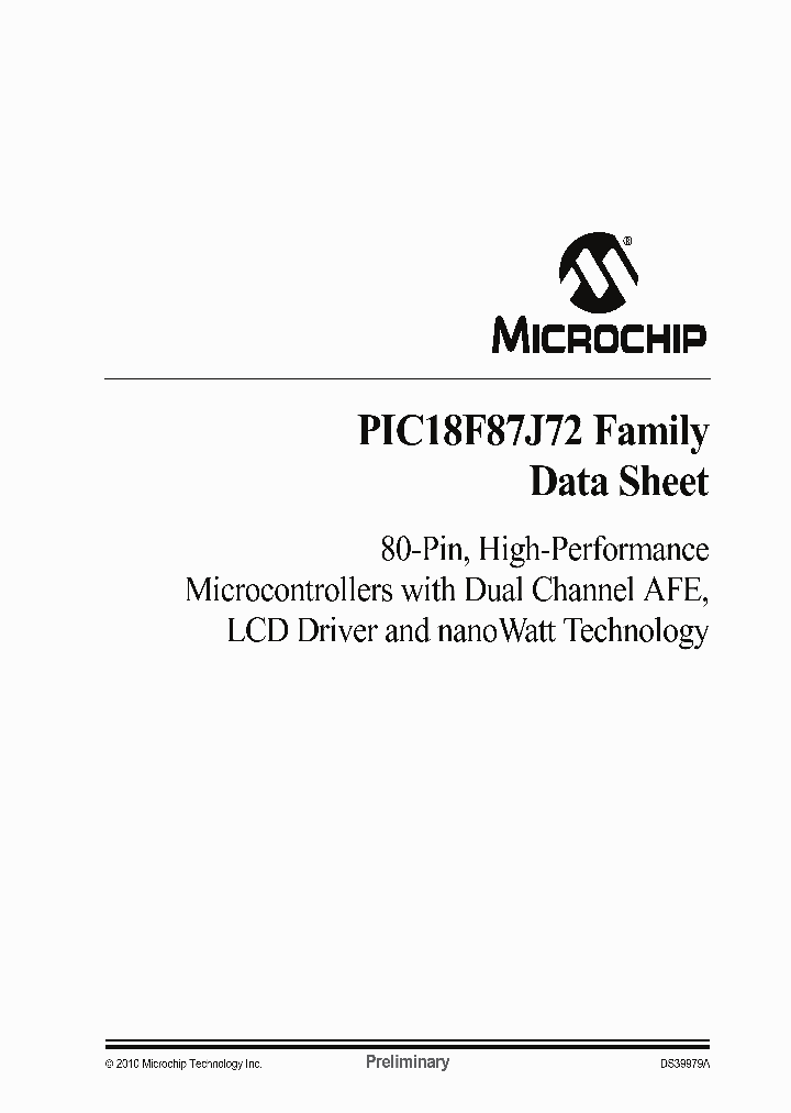 PIC18F86J72-IPT_2253563.PDF Datasheet