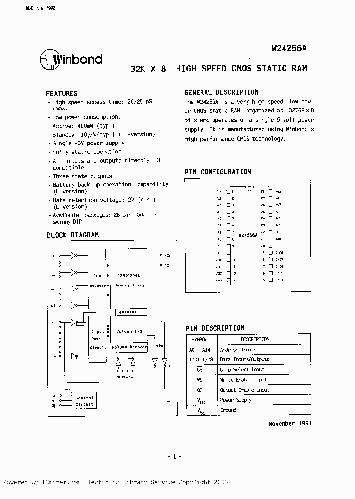 W24256AK-25_2250931.PDF Datasheet