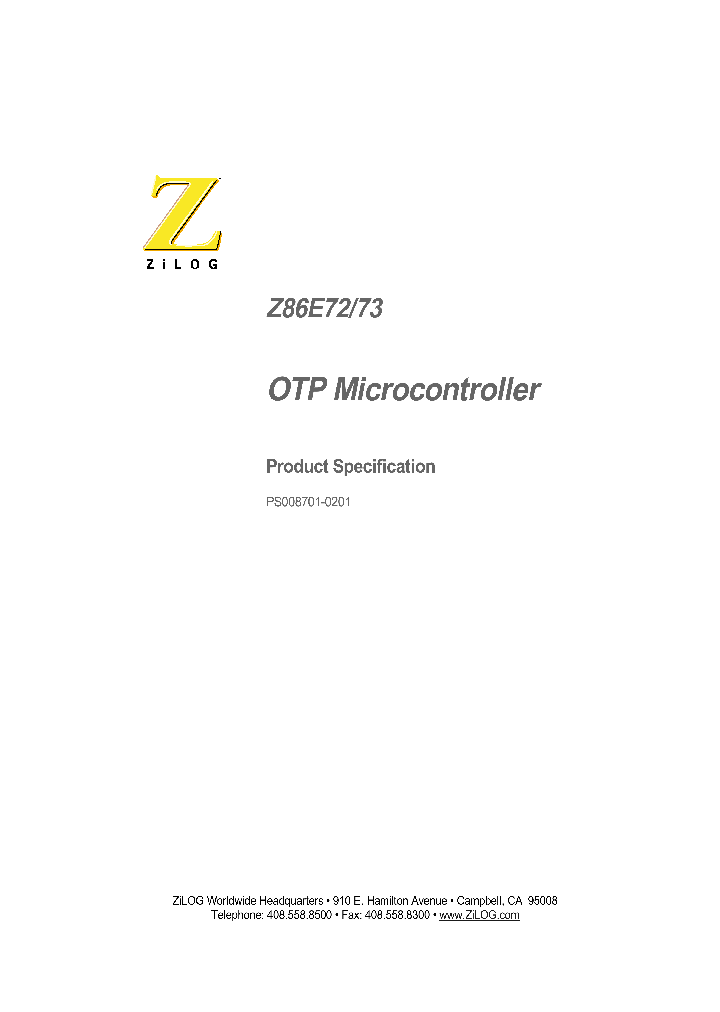 Z86E7216FSC_2251006.PDF Datasheet