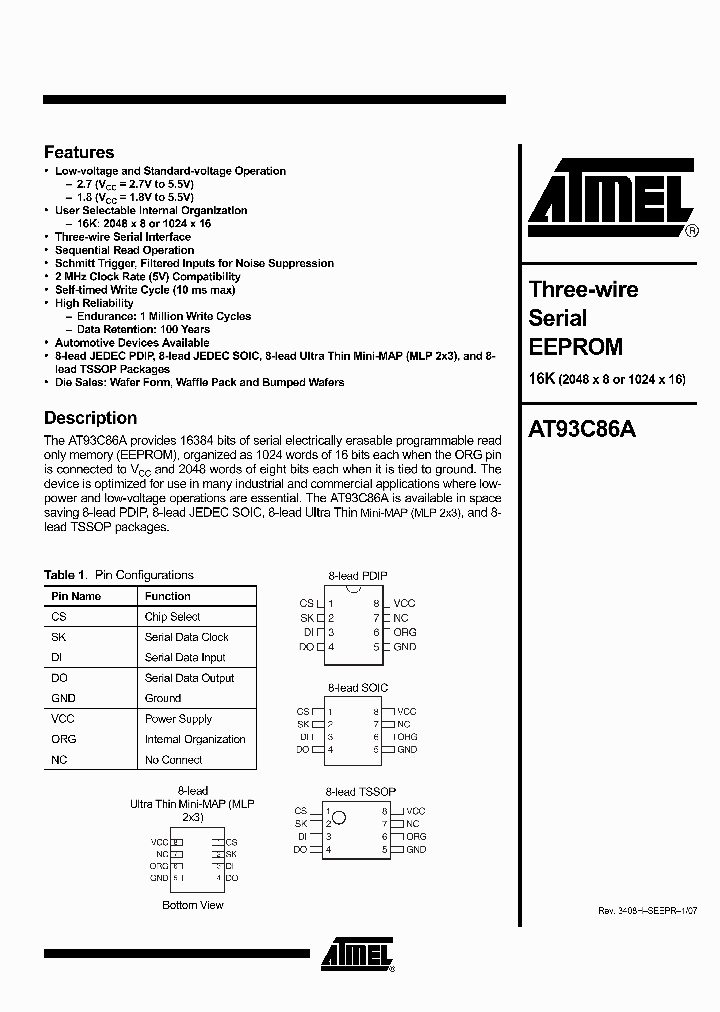 AT93C86AY1-10YU-18_2249694.PDF Datasheet