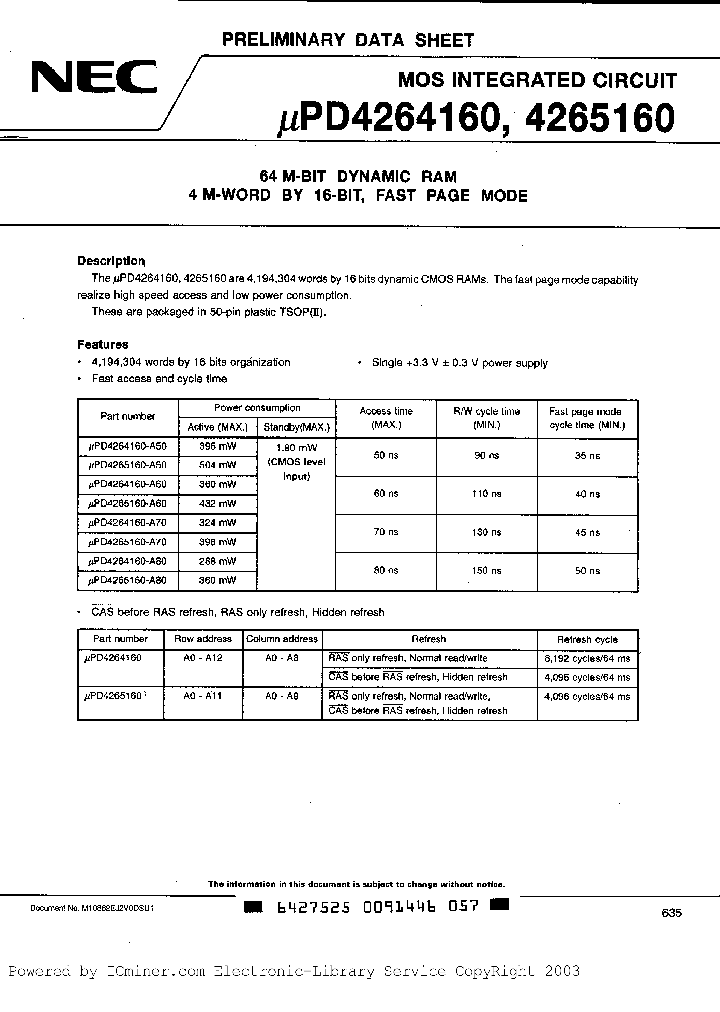 UPD4265160G5-A60_2247626.PDF Datasheet
