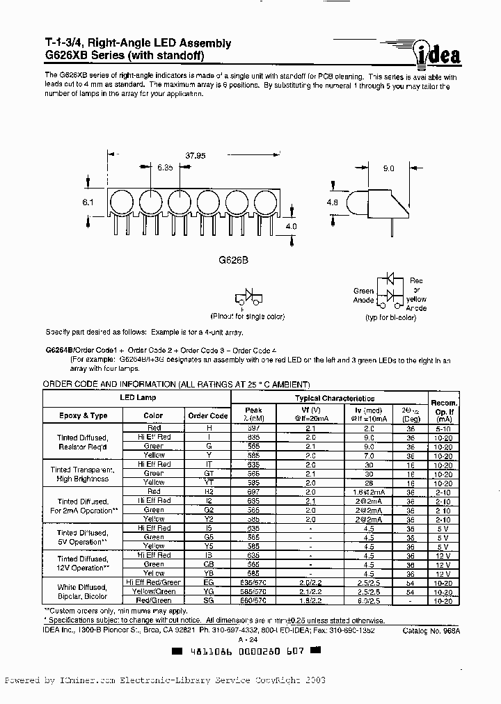 G626-6B6H_2249816.PDF Datasheet