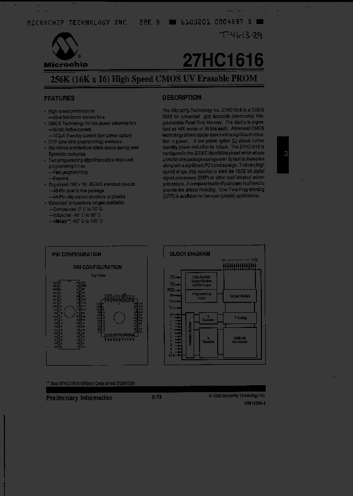 27HC1616L-45IP_2254289.PDF Datasheet