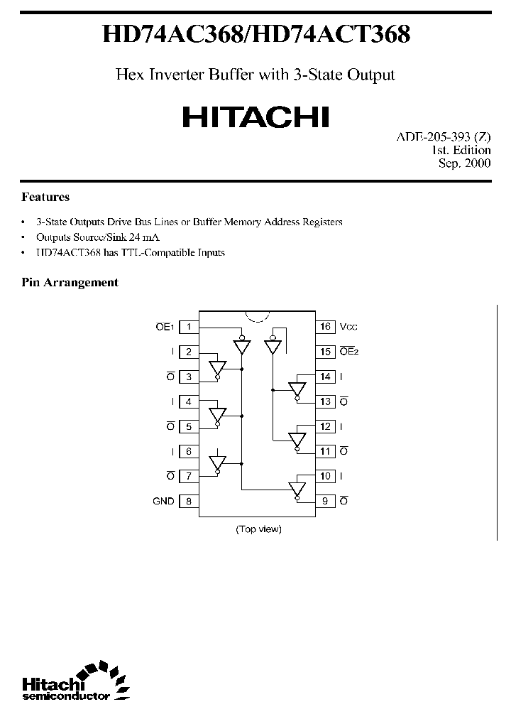 HD74AC368HD74ACT368_2249182.PDF Datasheet