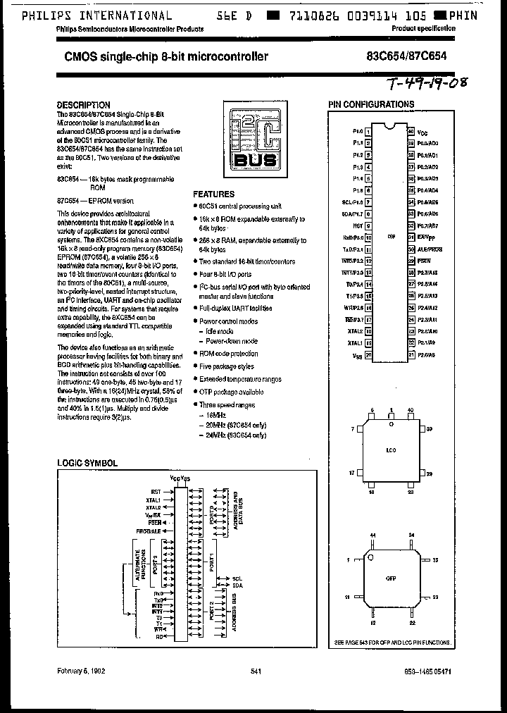 S87C654-7B44_2252409.PDF Datasheet