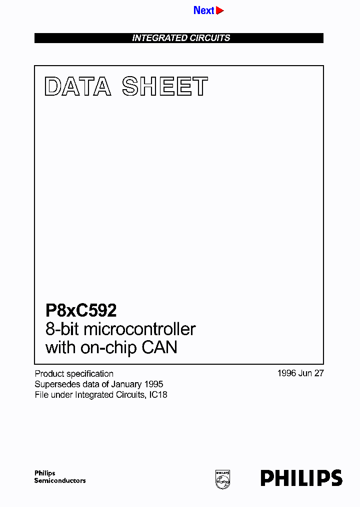 P87C592EFA02512_2252519.PDF Datasheet