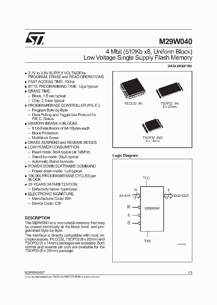 ST16CF54LEVELB_2254183.PDF Datasheet