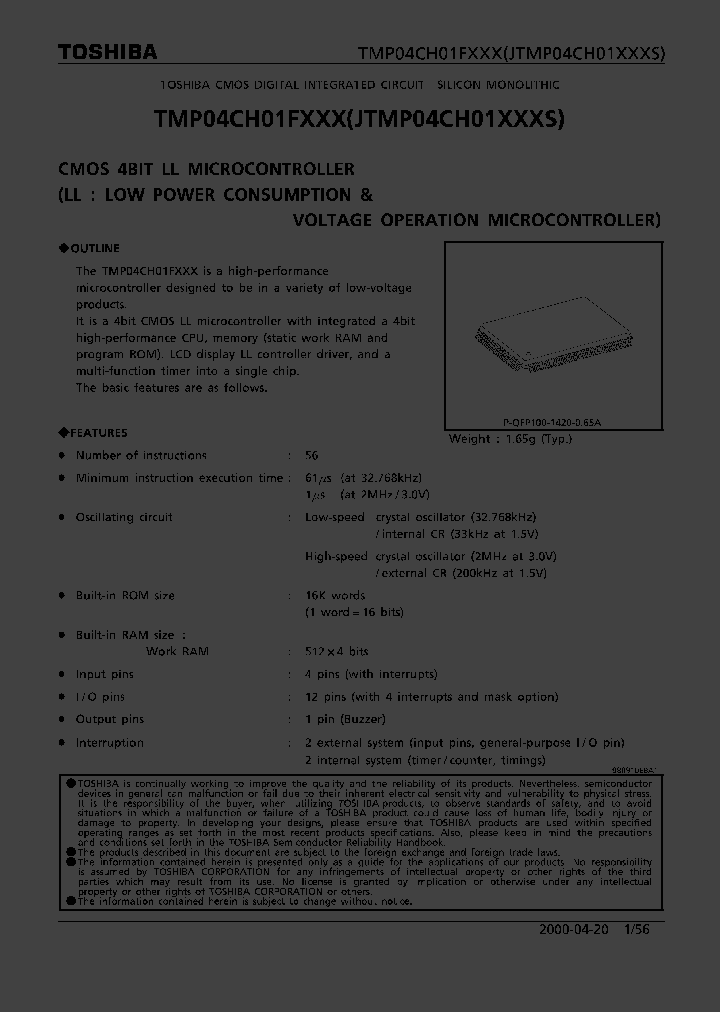 TMP04CH01FXXXJTMP04CH01XXXS_2254781.PDF Datasheet