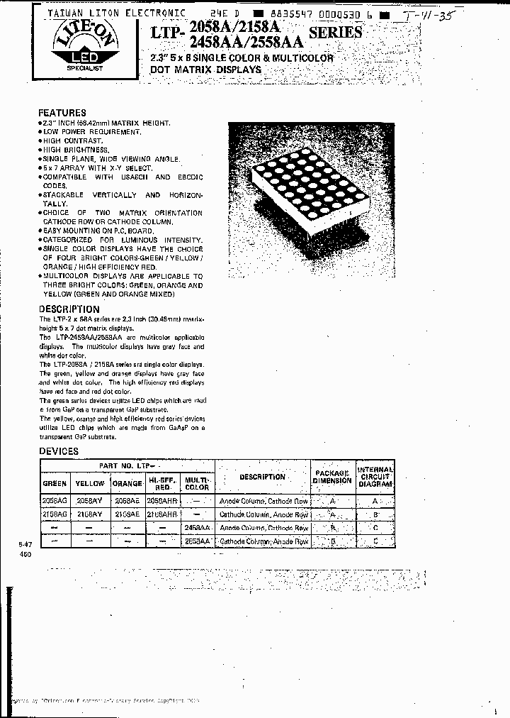 LTP2058AHR_2254776.PDF Datasheet