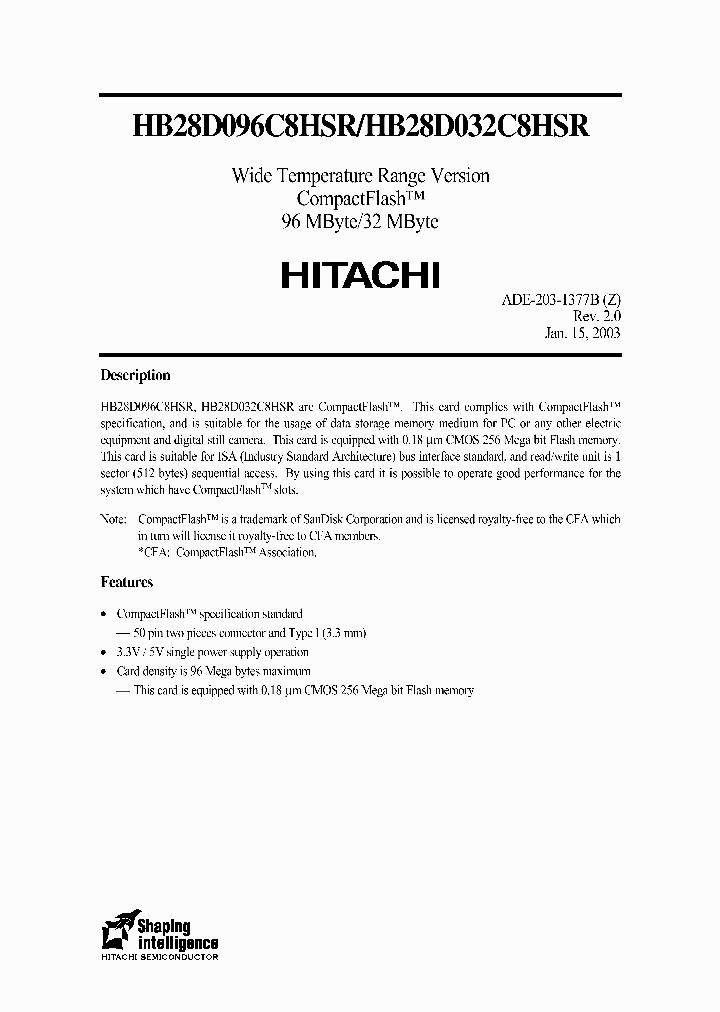 HB28D096C8HSRHB28D032C8HSR_2254208.PDF Datasheet