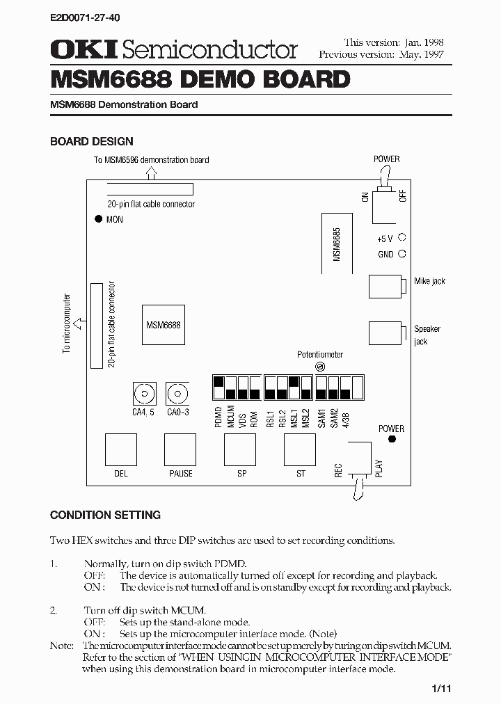 MSM6688DEMOBOARD_2256309.PDF Datasheet