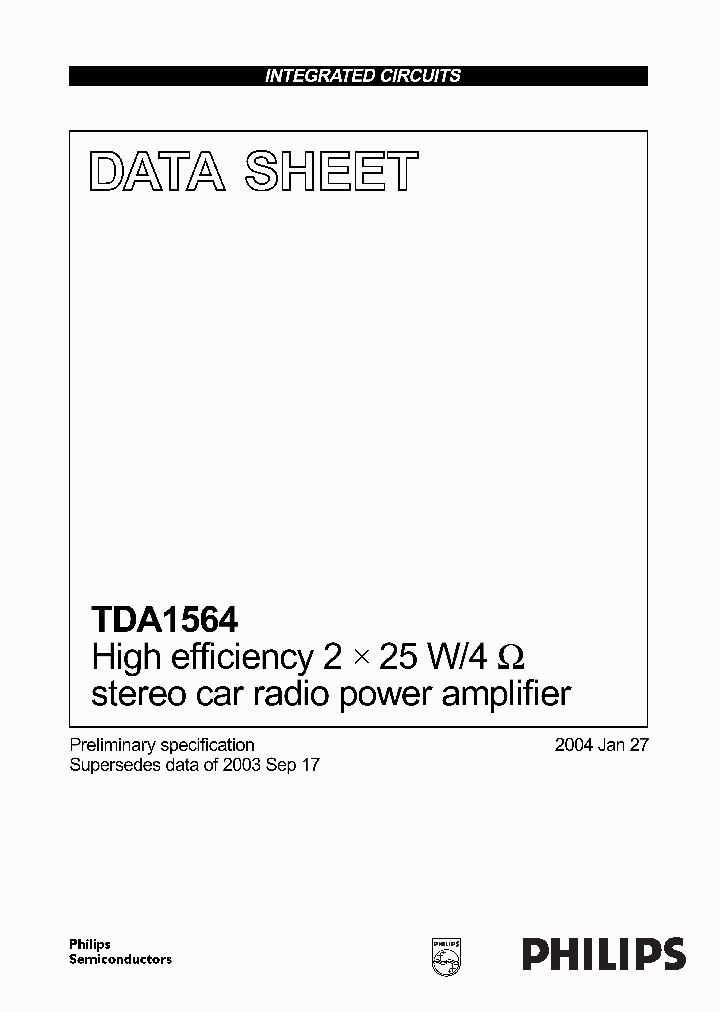 TDA1564J_2257256.PDF Datasheet
