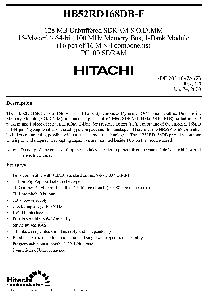 HB52RD168DB-B6FL_2256351.PDF Datasheet
