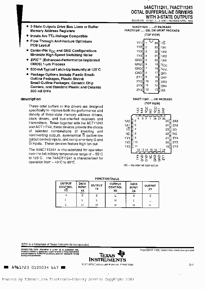 74ACT11241DBLE_2258181.PDF Datasheet