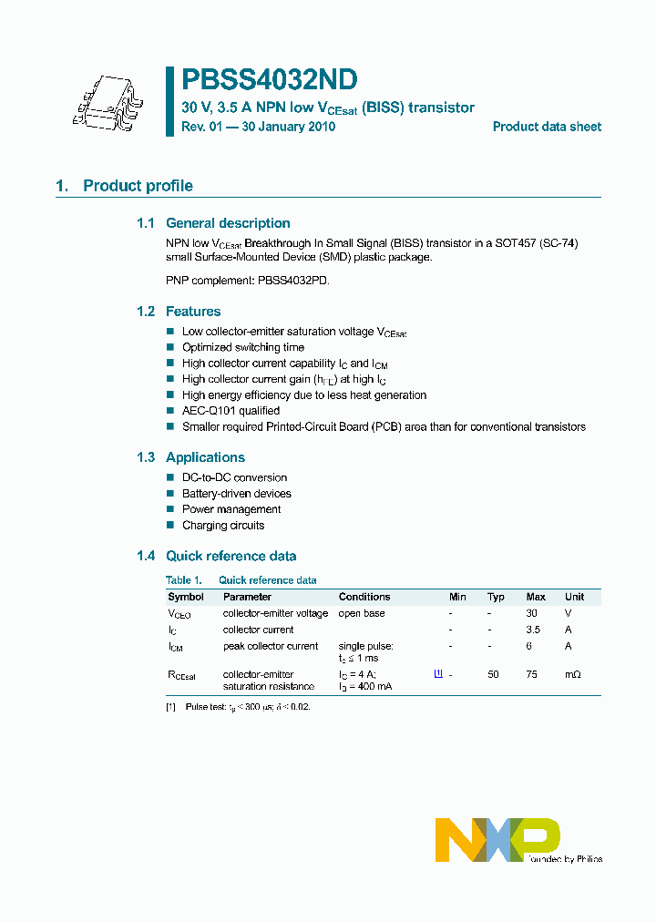 PBSS4032ND_2258670.PDF Datasheet