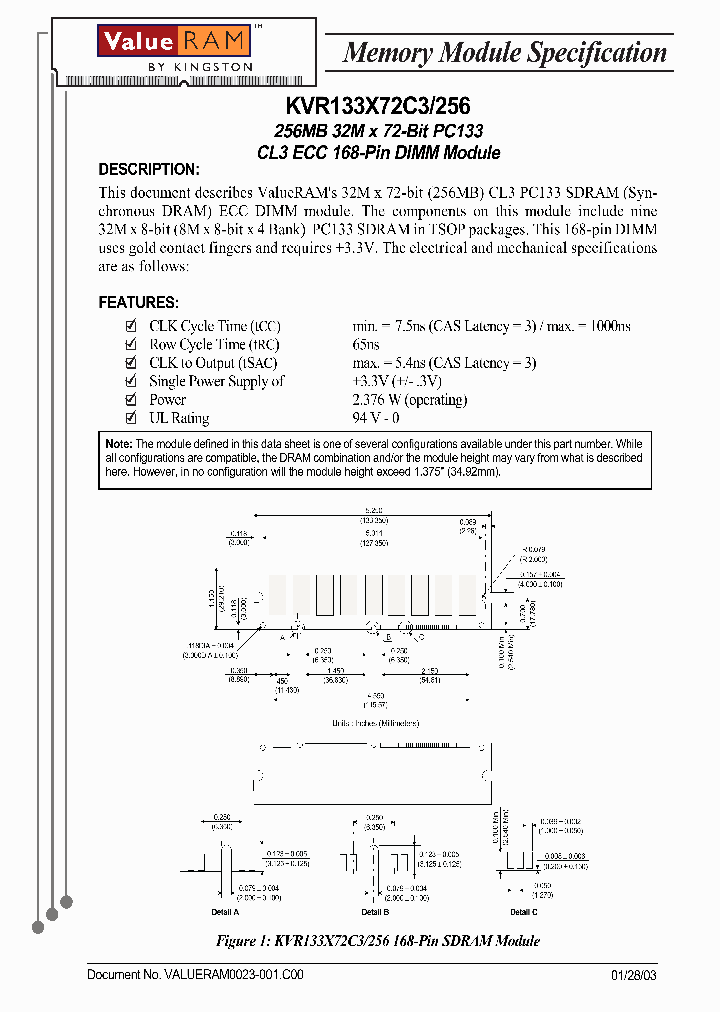 KVR133X72C3256_2259668.PDF Datasheet