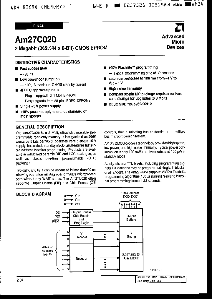 AM27C020-100DIB_2260152.PDF Datasheet