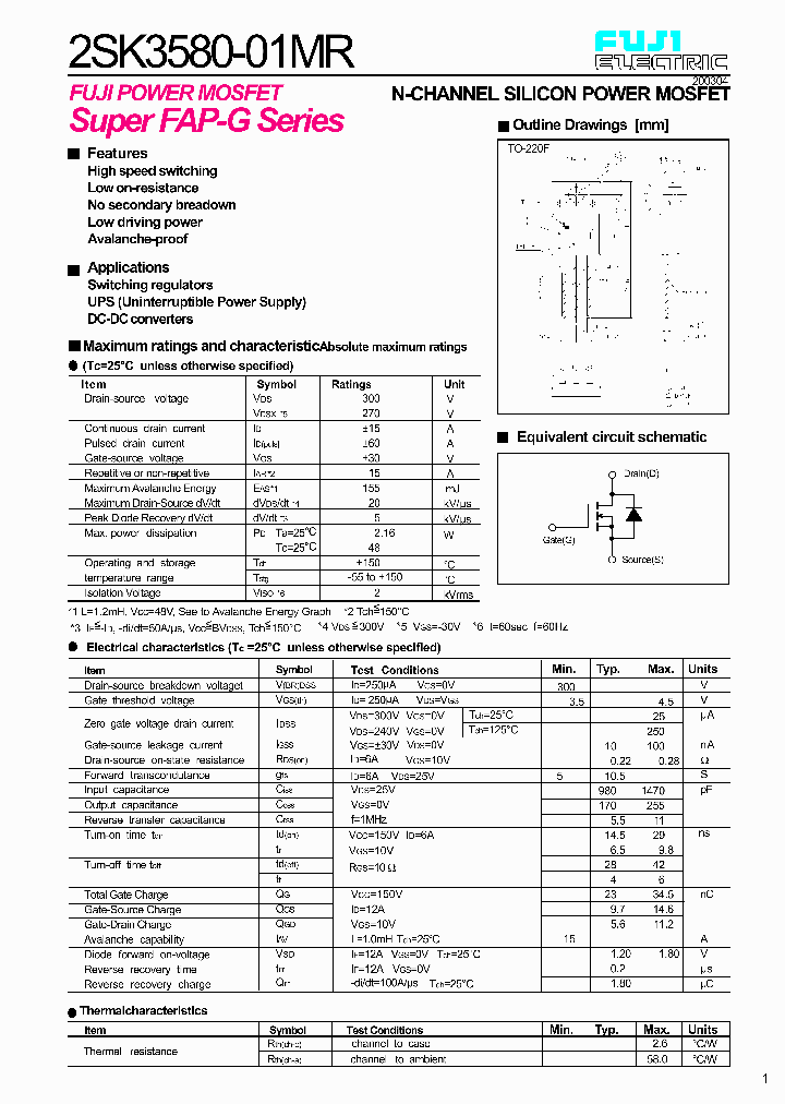 2SK3580-01MR03_2259739.PDF Datasheet