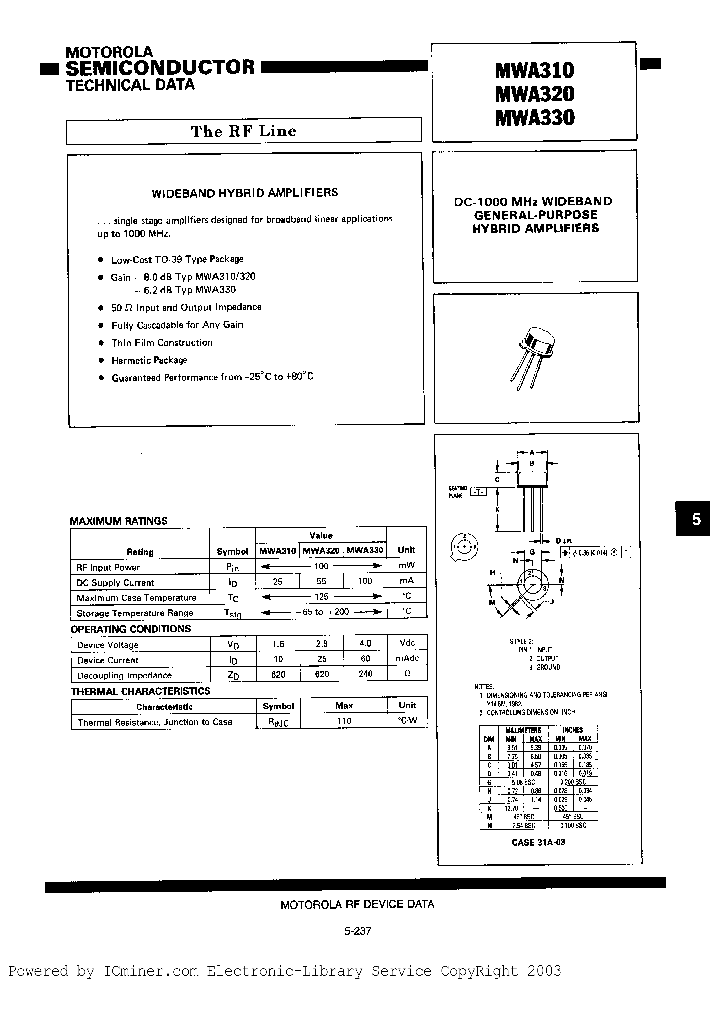 MWA310H_2260967.PDF Datasheet