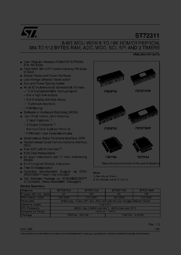 ST72311N2T1XXX_2260979.PDF Datasheet