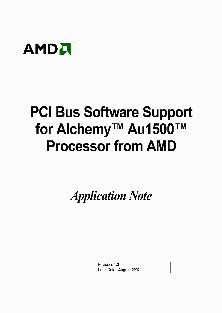 AU1500PCIREV1_2260677.PDF Datasheet