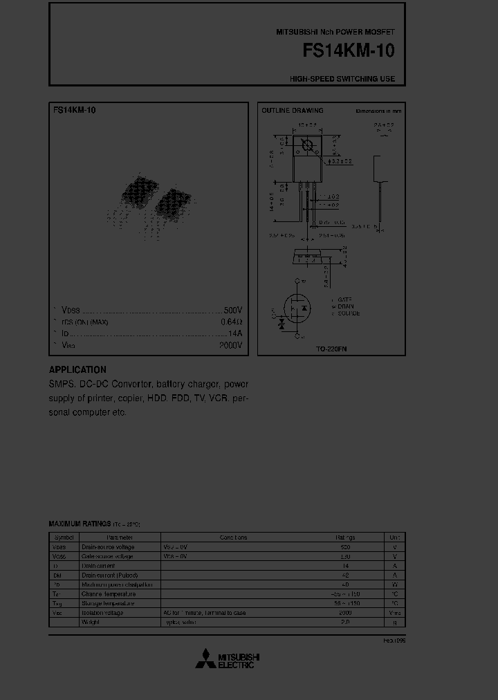 FS14KM10_2261582.PDF Datasheet