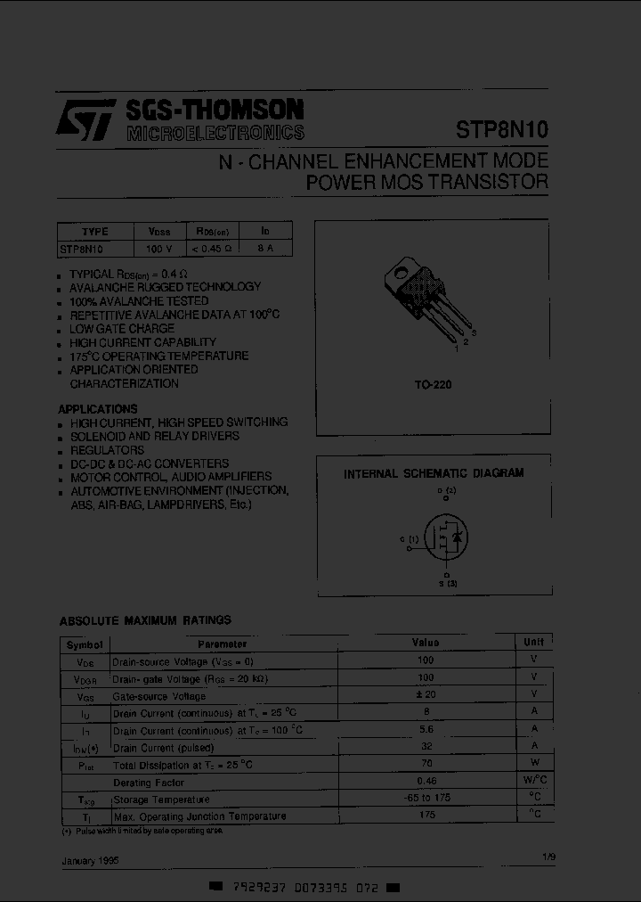 STP8N10_2261761.PDF Datasheet