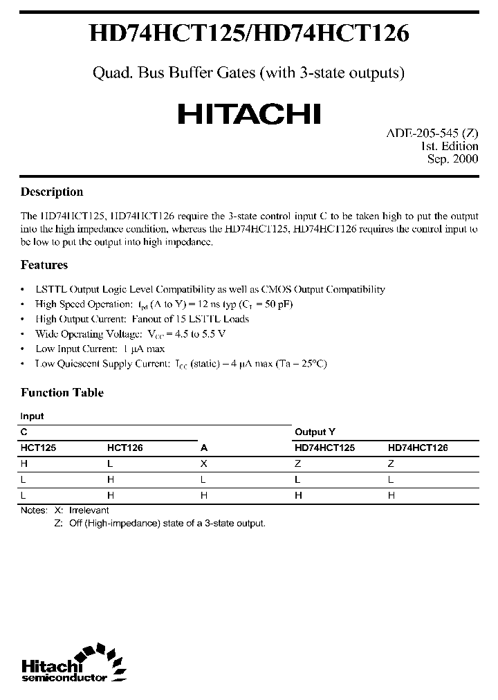HD74HCT125HD74HCT126_2261697.PDF Datasheet