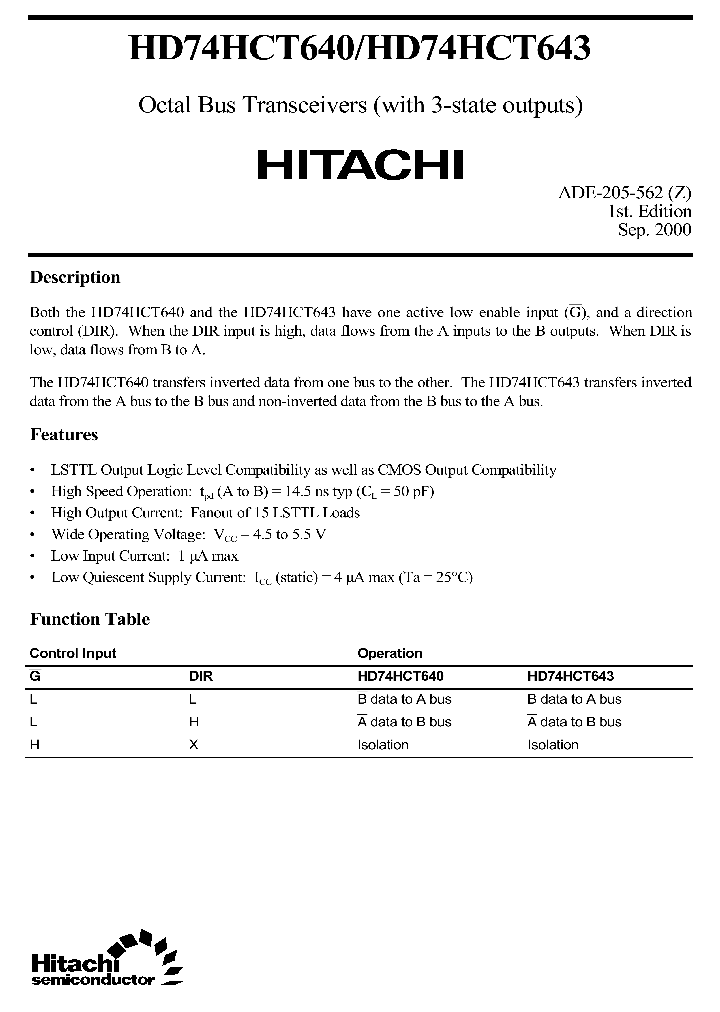 HD74HCT640HD74HCT643_2261703.PDF Datasheet