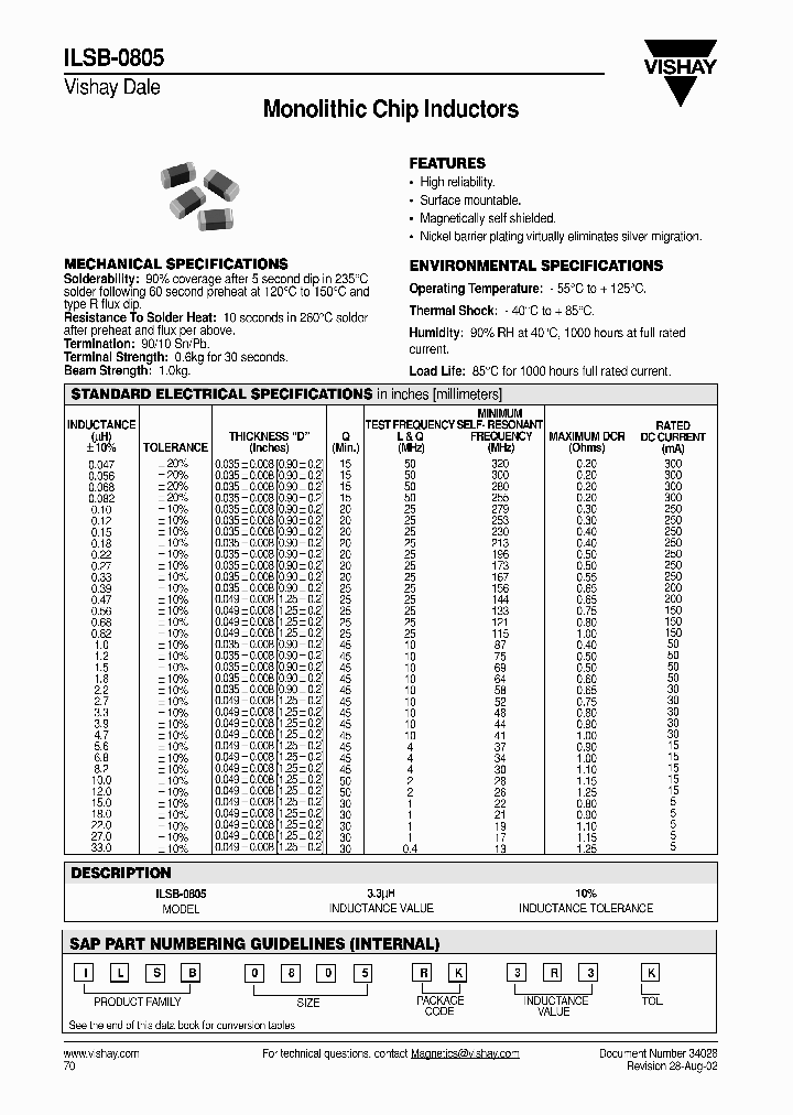 ILSB-0805_2262144.PDF Datasheet