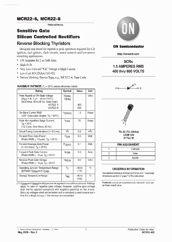 MCR22-6_2260379.PDF Datasheet