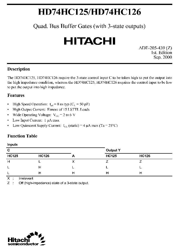 HD74HC125HD74HC126_2262455.PDF Datasheet