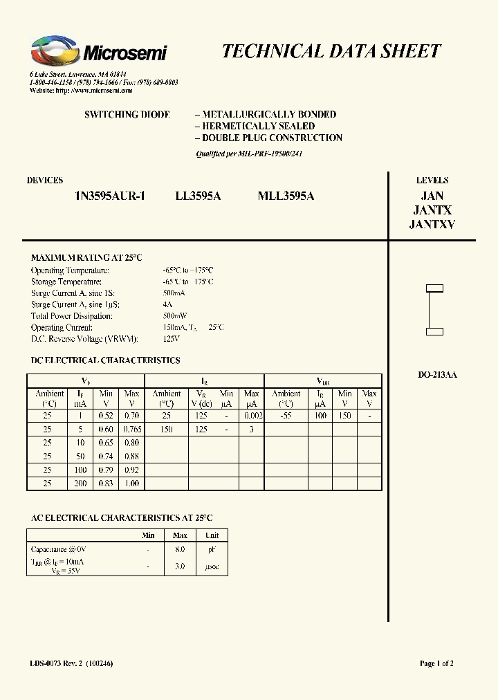 1N3595AUR-1_2263701.PDF Datasheet
