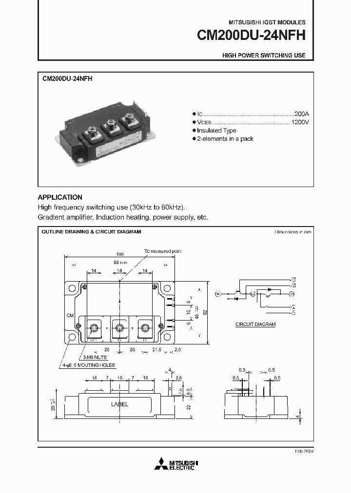 CM200DU-24NFH_2264214.PDF Datasheet