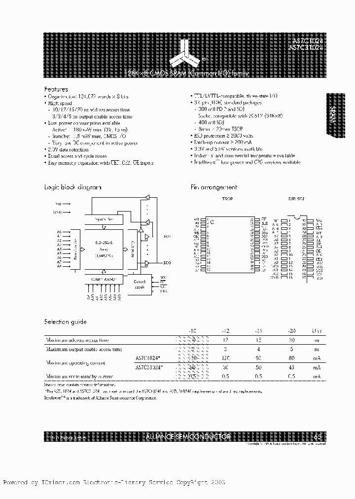 AS7C1024L-12TJC_2264818.PDF Datasheet