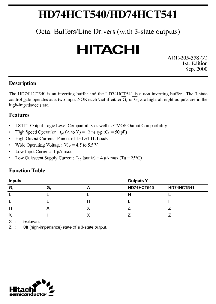 HD74HCT450HD74HCT541_2261701.PDF Datasheet