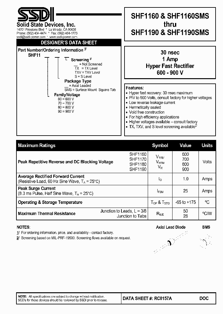 SHF1170_2266317.PDF Datasheet