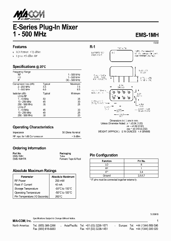 EMS-1MHTR_2268475.PDF Datasheet